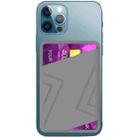 For iPhone 13 Series / iPhone 12 Series Silicone Wallet Pouch Card Case Magsafing Card Holder(Grey) - 1