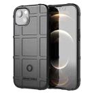 For iPhone 13 Rugged Shield Full Coverage Shockproof TPU Case(Black) - 1