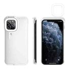For iPhone 12 Pro Max Ring Flash Selfie Fill Light Protective Case (White) - 4