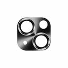 For iPhone 13 TOTUDESIGN AB-160 Armor Series Aluminum Alloy Tempered Glass Integrated Lens Film(Black) - 1