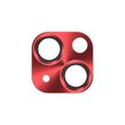 For iPhone 13 TOTUDESIGN AB-160 Armor Series Aluminum Alloy Tempered Glass Integrated Lens Film(Red) - 1