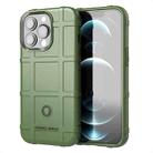 For iPhone 13 Pro Max Rugged Shield Full Coverage Shockproof TPU Case (Green) - 1