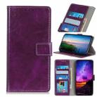 For iPhone 11 Pro Max Retro Crazy Horse Texture Horizontal Flip Leather Case, with Holder & Card Slots & Photo Frame & Wallet (Purple) - 1