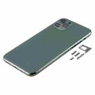 Back Housing Cover with SIM Card Tray & Side  keys & Camera Lens for iPhone 11 Pro Max(Green) - 2