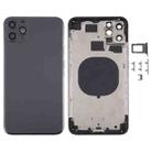 Back Housing Cover with SIM Card Tray & Side keys & Camera Lens for iPhone 11 Pro Max(Grey) - 1