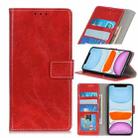 For iPhone 11 Retro Crazy Horse Texture Horizontal Flip Leather Case, with Holder & Card Slots & Photo Frame & Wallet (Red) - 1