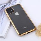 Transparent TPU Anti-Drop And Waterproof Mobile Phone Protective Case for iPhone 11(Gold) - 1