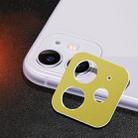 For iPhone 11 Rear Camera Lens Protection Ring Cover(Yellow) - 1