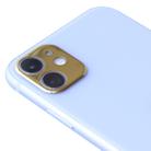 For iPhone 11 Aluminum Alloy Camera Lens Protector (Gold) - 1