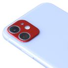For iPhone 11 Aluminum Alloy Camera Lens Protector (Red) - 1