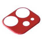For iPhone 11 Aluminum Alloy Camera Lens Protector (Red) - 3