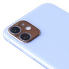 For iPhone 11 Aluminum Alloy Camera Lens Protector (Rose Gold) - 1