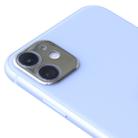 For iPhone 11 Aluminum Alloy Camera Lens Protector (Silver) - 1