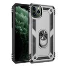 Armor Shockproof TPU + PC Protective Case for iPhone 11, with 360 Degree Rotation Holder (Silver) - 1