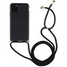 For iPhone 11 TPU Anti-Fall Mobile Phone Case With Lanyard (Black) - 1