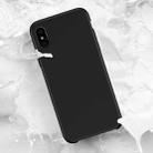 TOTUDESIGN Liquid Silicone Dropproof Full Coverage Case for iPhone XS Max(Black) - 1