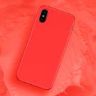 TOTUDESIGN Liquid Silicone Dropproof Full Coverage Case for iPhone XS Max(Red) - 1