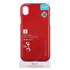 For iPhone XS Max GOOSPERY JELLY Series Shockproof Soft TPU Case(Red) - 7