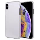 For iPhone XS Max GOOSPERY JELLY Series Shockproof Soft TPU Case(Silver) - 1