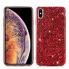 Glitter Powder TPU Case for  iPhone XS Max (Red) - 1