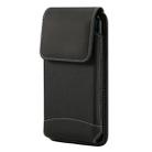 Universal Hanging Waist Oxford Cloth Case For 5.7-6.3 inch Mobile Phones, with Carabiner(Black) - 1