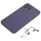 Back Cover with Appearance Imitation of iP14 Pro Max for iPhone XS Max(Purple) - 2