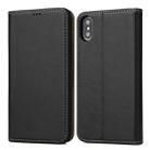 For iPhone XS Max Horizontal Flip PU Leather Case with Holder & Card Slots & Wallet(Black) - 1