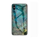 Marble Glass Protective Case for iPhone XS Max(Emerald) - 1