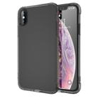 For iPhone XS Max Transparent TPU Airbag Shockproof Case (Black) - 1