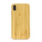 For iPhone XS Max Shockproof TPU+ Wood Full Protective Case - 1