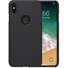 For iPhone XS Max NILLKIN Frosted Concave-convex Texture PC Case (Black) - 1