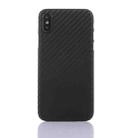 For iPhone XS Max Carbon Fiber Ultrathin PP Protective Case (Black) - 1