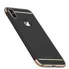 For iPhone XS Max MOFI Three Stage Splicing Full Coverage PC Case (Black) - 1
