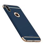 For iPhone XS Max MOFI Three Stage Splicing Full Coverage PC Case (Blue) - 1