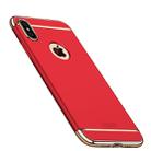 For iPhone XS Max MOFI Three Stage Splicing Full Coverage PC Case (Red) - 1