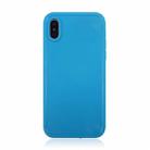 Waterproof Pure Color Soft Protector Case for iPhone XS Max (Blue) - 1