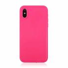 Waterproof Pure Color Soft Protector Case for iPhone XS Max (Rose Red) - 1