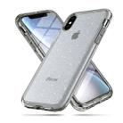 For iPhone XS Max Shockproof Terminator Style Glitter Powder Protector Case (Grey) - 1