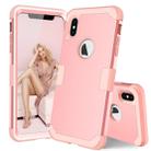 Dropproof PC + Silicone Case for iPhone XS Max (Rose Gold) - 1