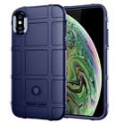 For iPhone XS Max Full Coverage Shockproof TPU Case(Blue) - 1