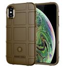 For iPhone XS Max Full Coverage Shockproof TPU Case(Brown) - 1
