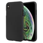 For iPhone XS Max GOOSPERY SOFT FEELING Liquid TPU Drop-proof Soft Protective Case(Black) - 1