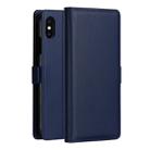 DZGOGO MILO Series PC + PU Horizontal Flip Leather Case for iPhone XS Max, with Holder & Card Slot & Wallet(Blue) - 1