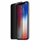 For iPhone 11 Pro Max / XS Max 0.26mm 9H 3D Highly Transparent Privacy Anti-glare Tempered Glass Film(Black) - 1