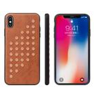 Star Series Retro Crazy Horse Texture PU Leather Case for iPhone XS Max (Brown) - 1