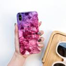 For iPhone XS Max Full Coverage Glossy Marble Texture Shockproof TPU Case - 1