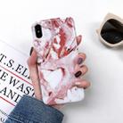 For iPhone XS Max Full Coverage Glossy Marble Texture Shockproof TPU Case - 1