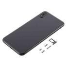 Back Cover with Camera Lens & SIM Card Tray & Side Keys for iPhone XS Max(Black) - 2
