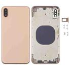 Back Cover with Camera Lens & SIM Card Tray & Side Keys for iPhone XS Max(Gold) - 1