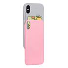 For iPhone XS Max GOOSPERY Sky Slide Bumper TPU + PC Case,with Card Slot(Pink) - 1